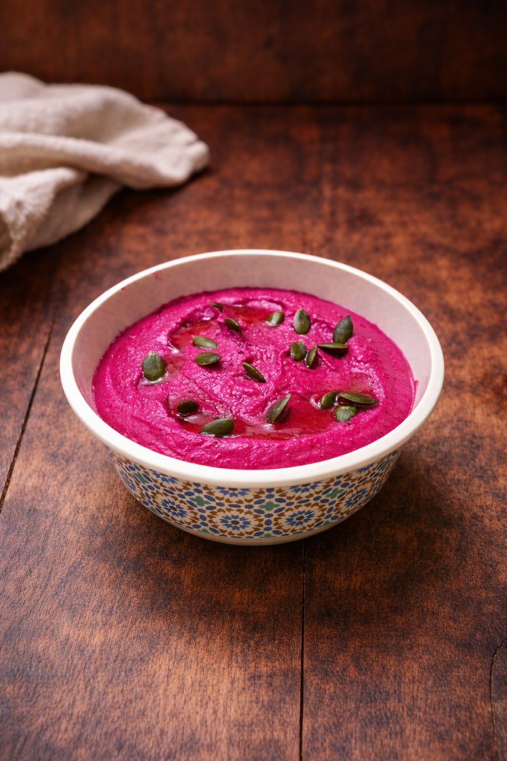 Pink Hummus with Beetroot