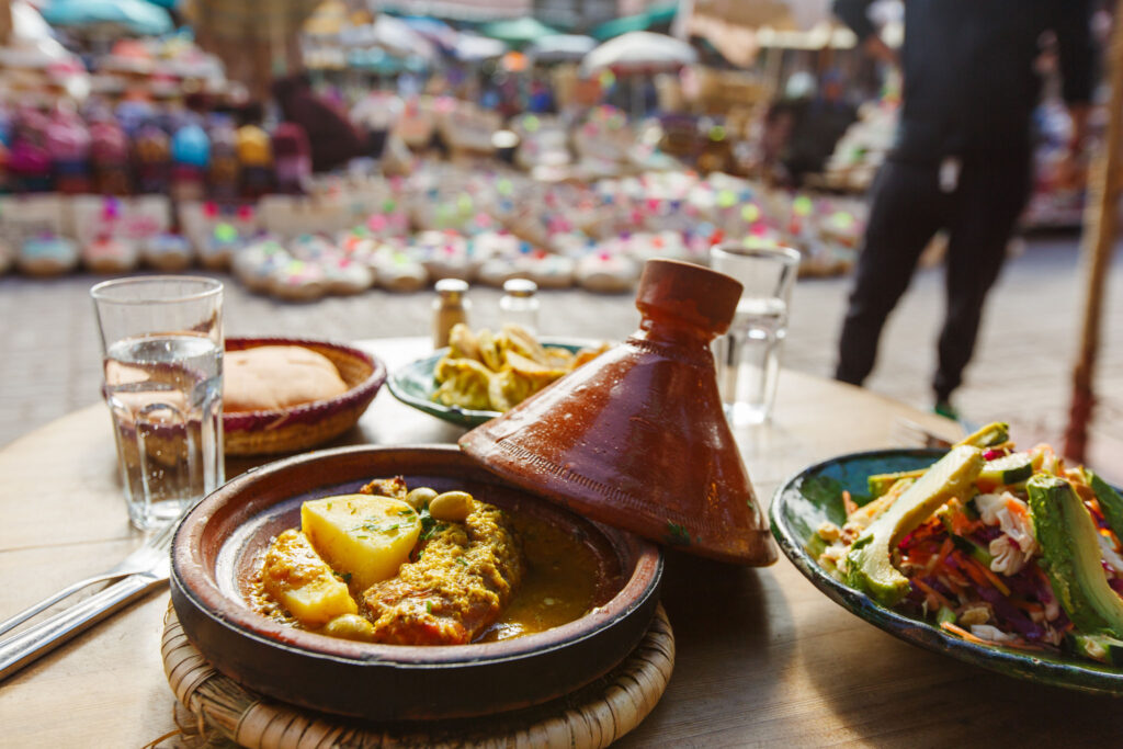 Fresh vegan tagine lunch, smoothies,fruit, and patisserie delivered in Marrakech