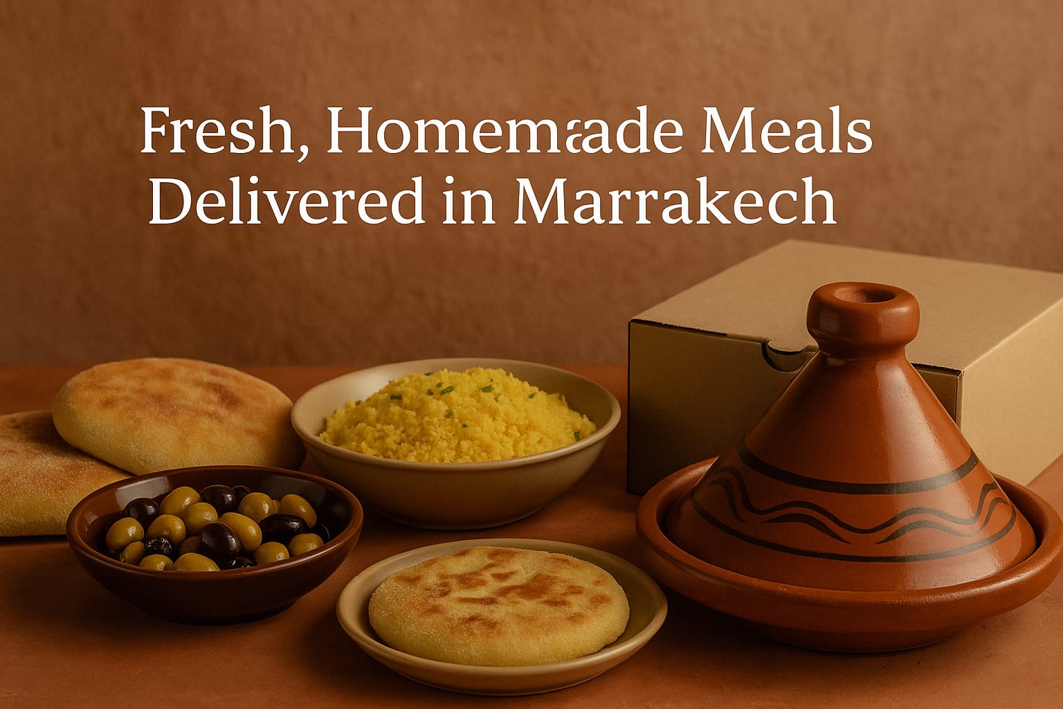 Fresh home made meals delivered in Marrakech